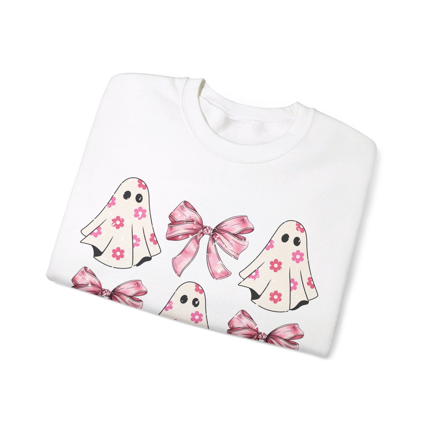 Pink Bows and Ghost Unisex Heavy Blend™ Crewneck Sweatshirt