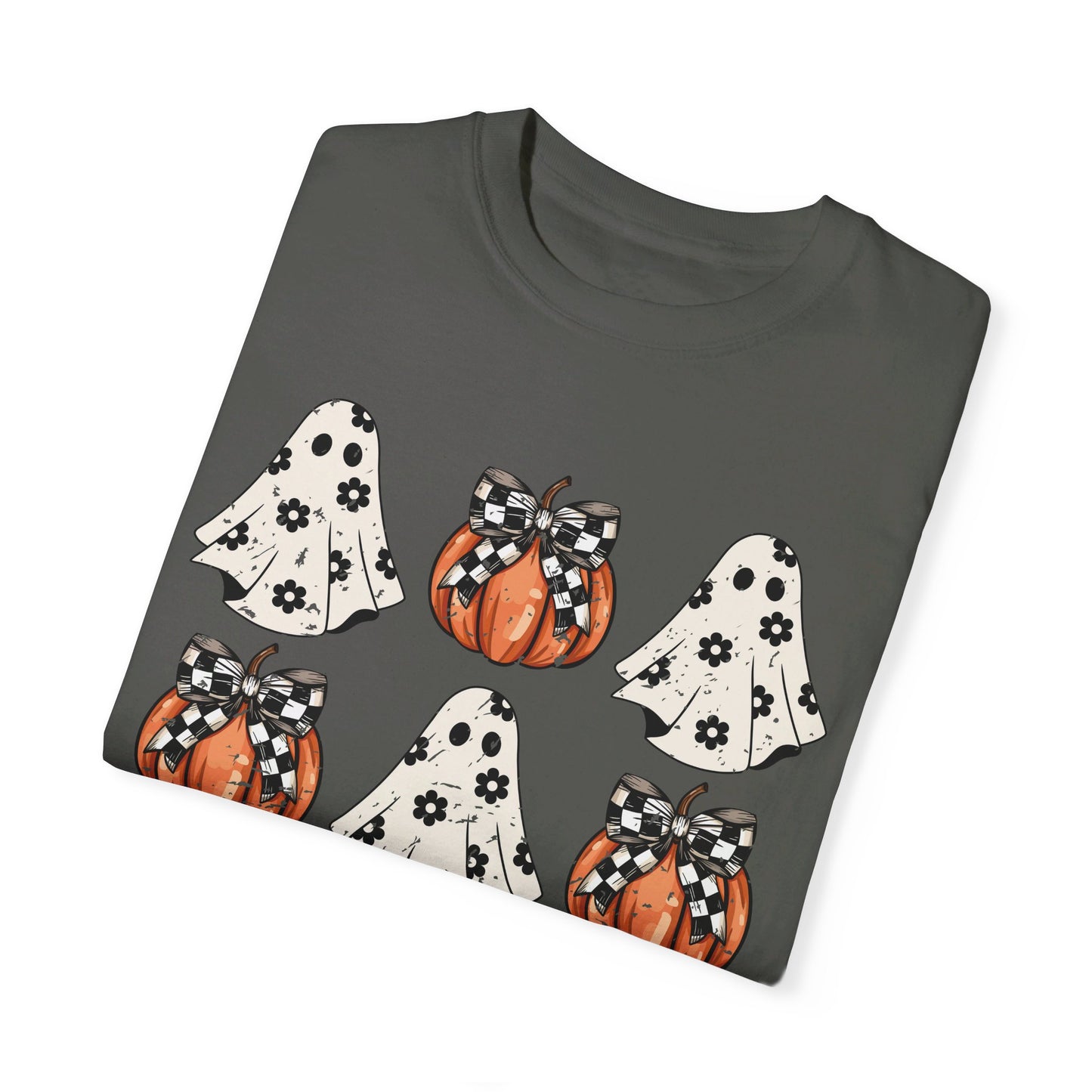 Ghost and Pumpkins Unisex Garment-Dyed T-shirt