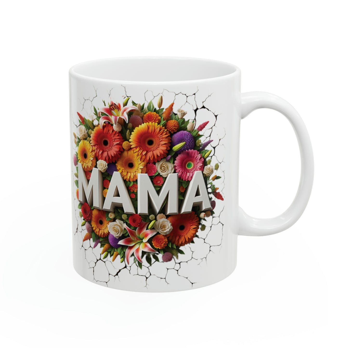 MAMA LOVE Ceramic Mug, 11oz