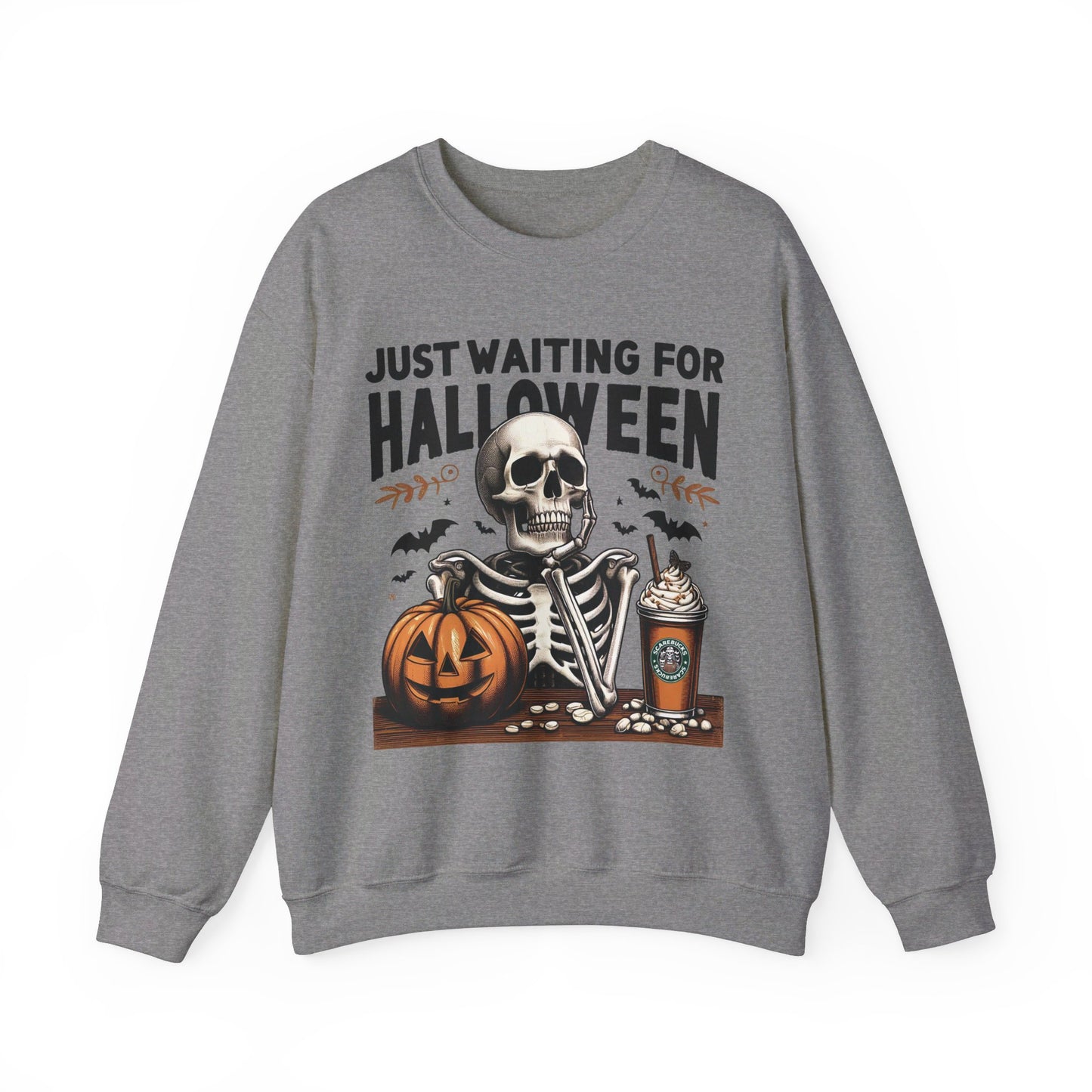 🎃✨ Counting Down to Halloween in Style! #HalloweenVibes #WaitingForHalloween Unisex Heavy Blend™ Crewneck Sweatshirt