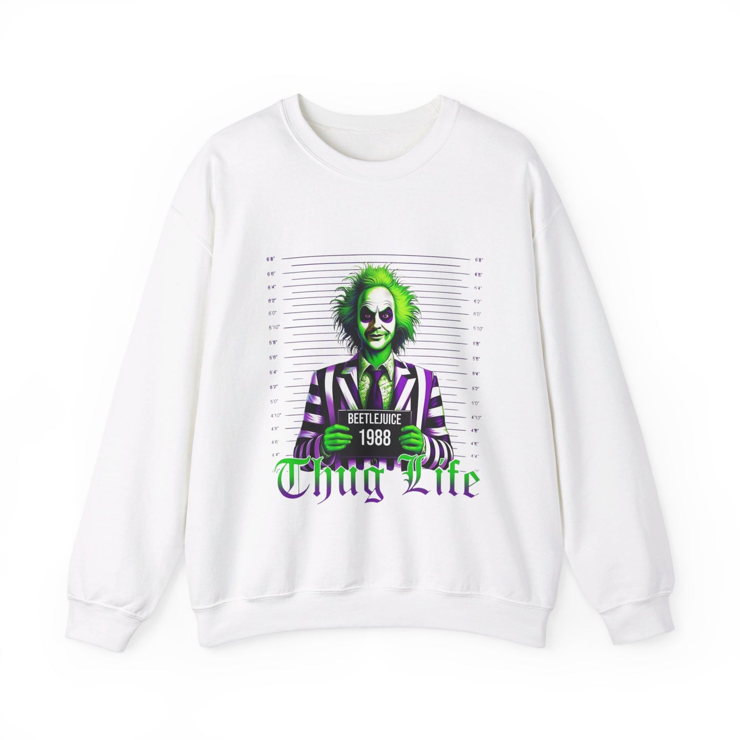 "Beetlejuice Thug Life: The Ultimate Sweatshirt" Unisex Heavy Blend™ Crewneck Sweatshirt