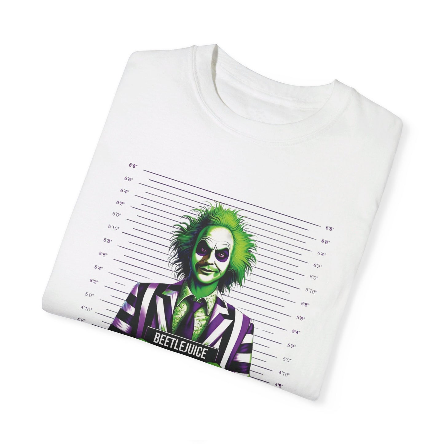 "Beetlejuice Thug Life T-Shirt: Ghostly Swagger" Unisex Garment-Dyed T-shirt