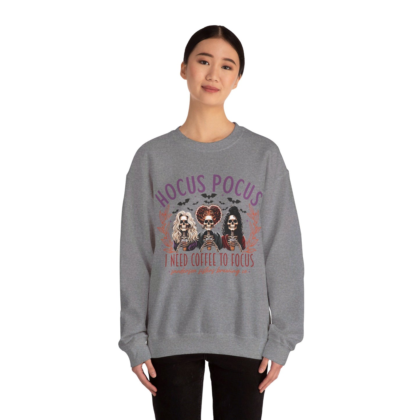 🔮✨ Embracing the Magic in My Hocus Pocus Sweatshirt! #HocusPocusFashion Unisex Heavy Blend™ Crewneck Sweatshirt