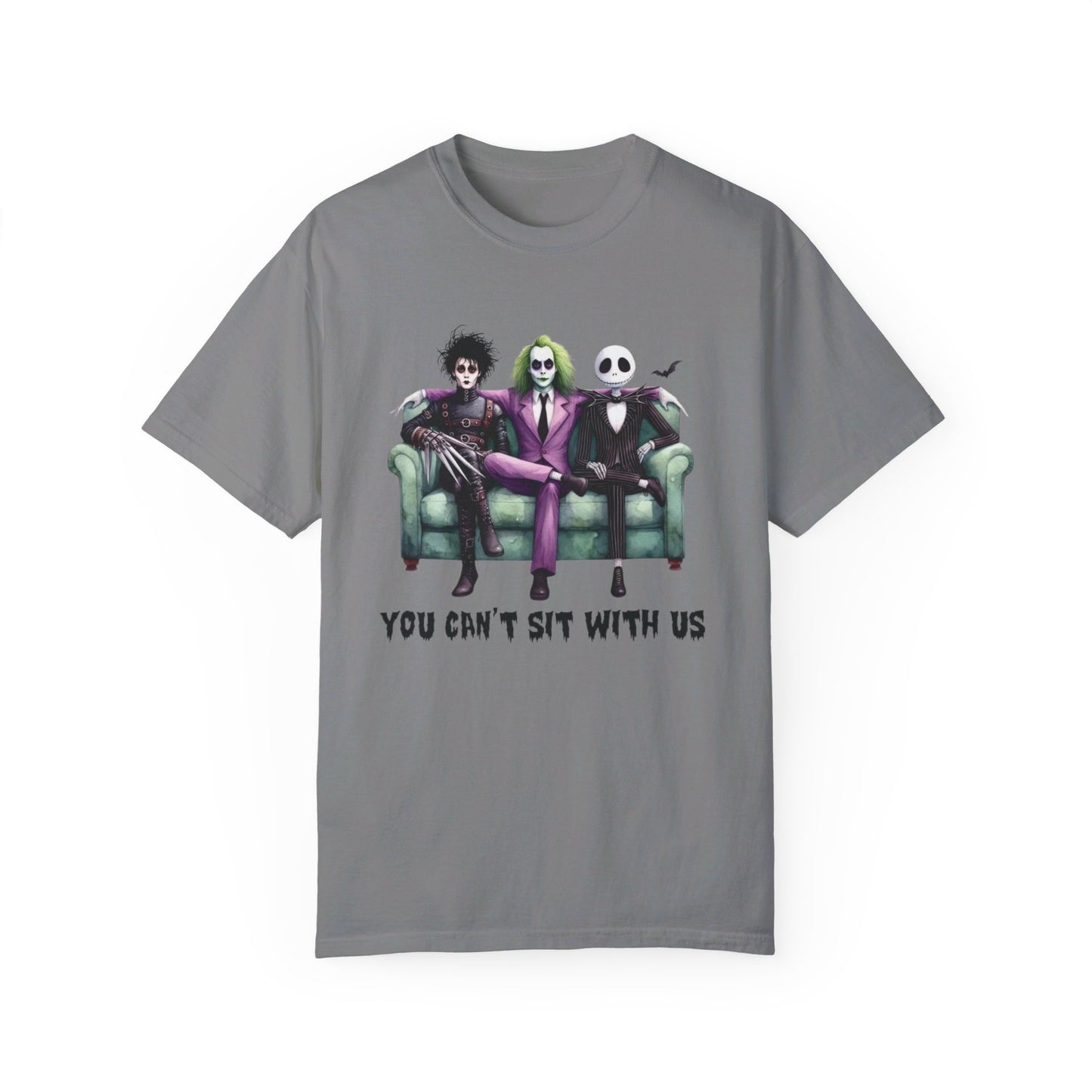 "Beetlejuice ‘You Can’t Sit With Us’ T-Shirt: Ghostly Attitude" Unisex Garment-Dyed T-shirt