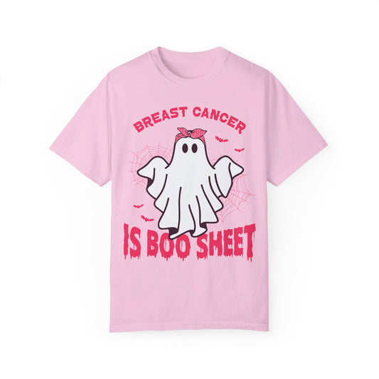 "🚫🎀 Breast Cancer Is Boo-Sh*t: Rock the Bold Statement with Our Unisex Garment-Dyed Tee! 🌟👕 #FightCancer"