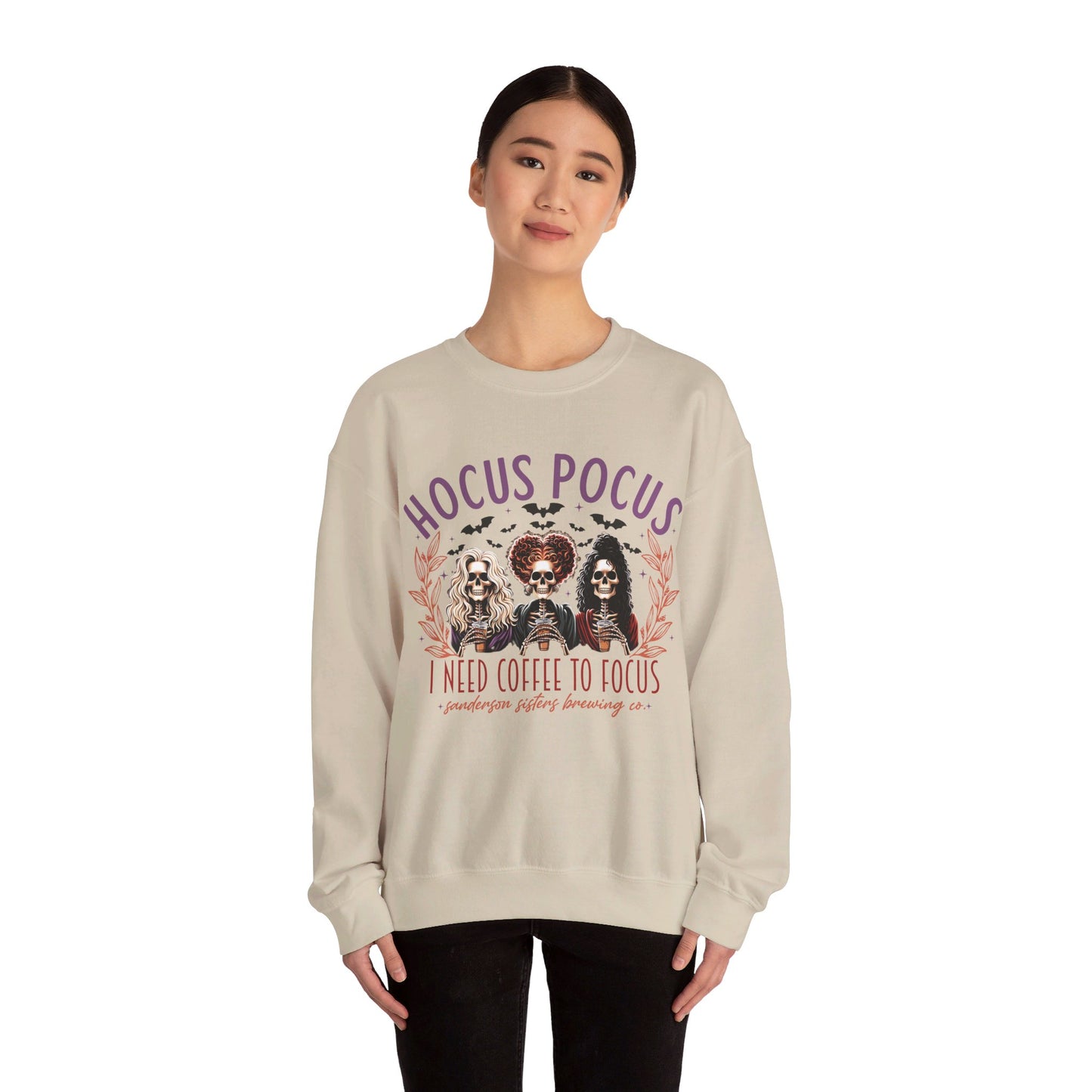 🔮✨ Embracing the Magic in My Hocus Pocus Sweatshirt! #HocusPocusFashion Unisex Heavy Blend™ Crewneck Sweatshirt