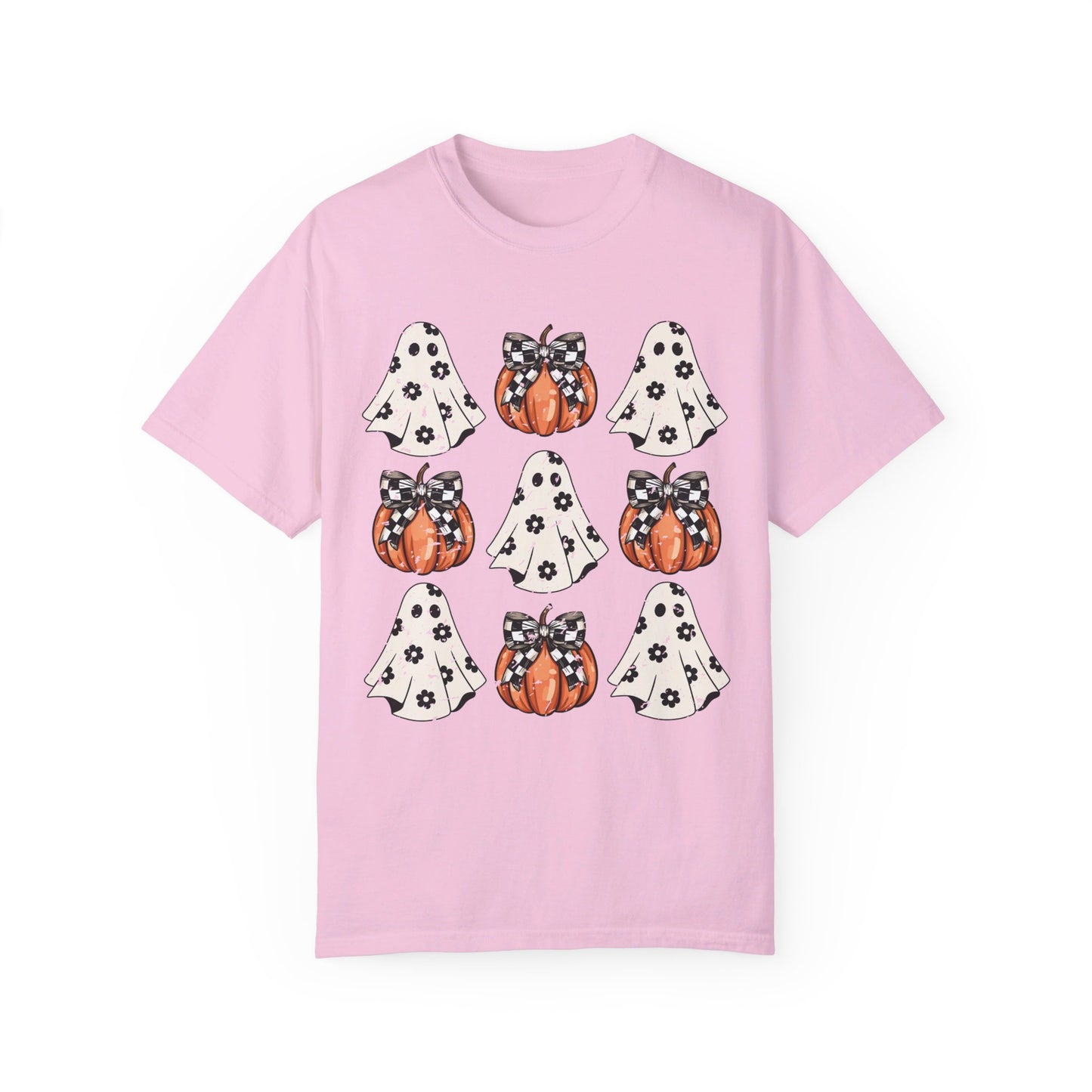 Ghost and Pumpkins Unisex Garment-Dyed T-shirt