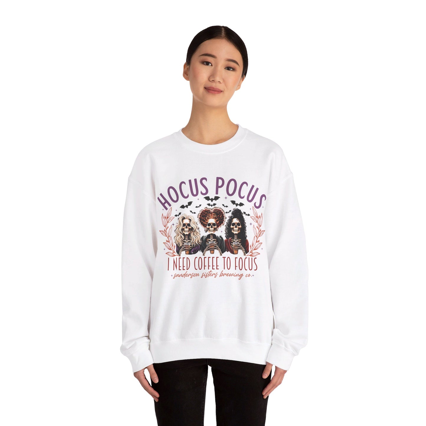 🔮✨ Embracing the Magic in My Hocus Pocus Sweatshirt! #HocusPocusFashion Unisex Heavy Blend™ Crewneck Sweatshirt