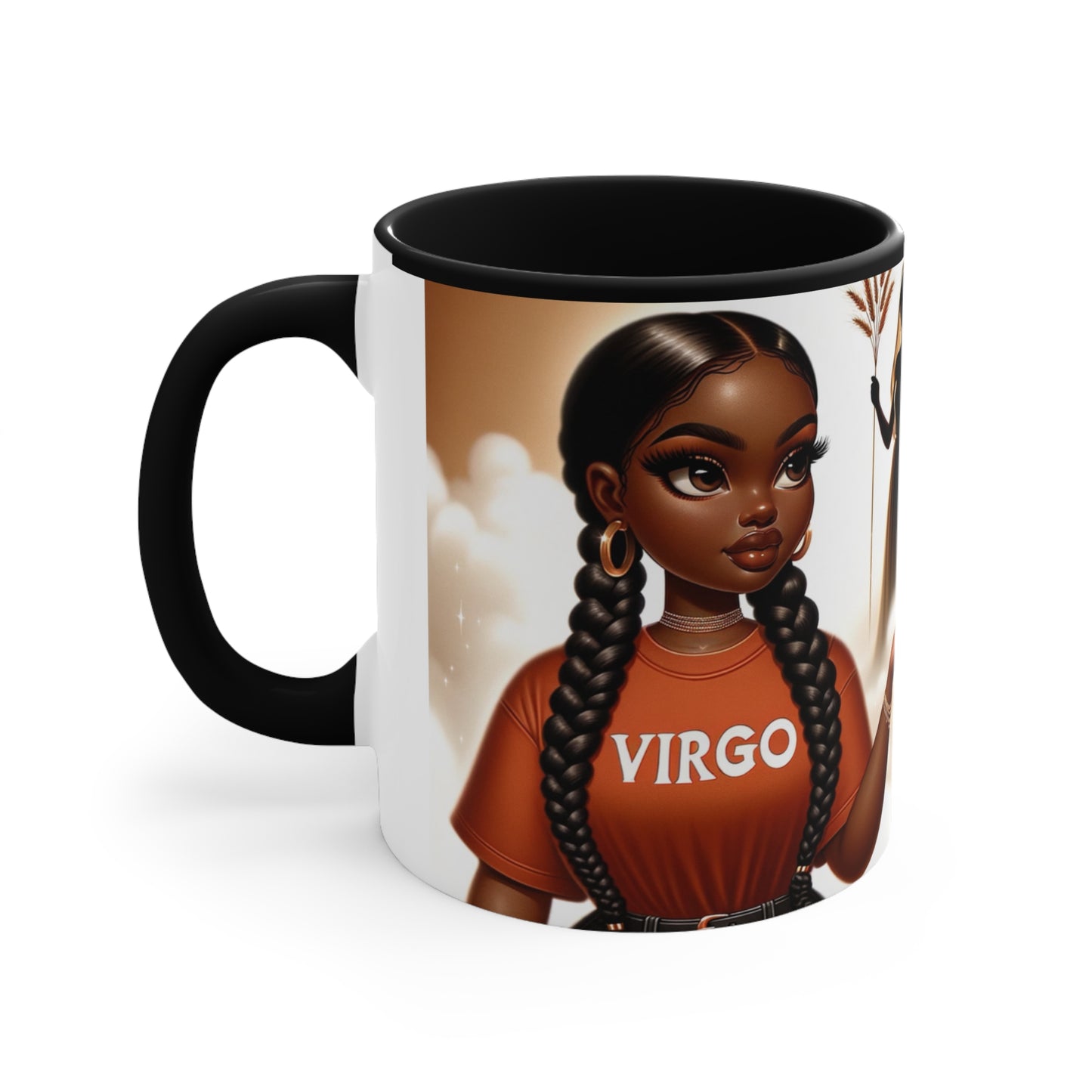 Virgo Zodiac Accent Mug — 11oz Astrological Coffee Cup