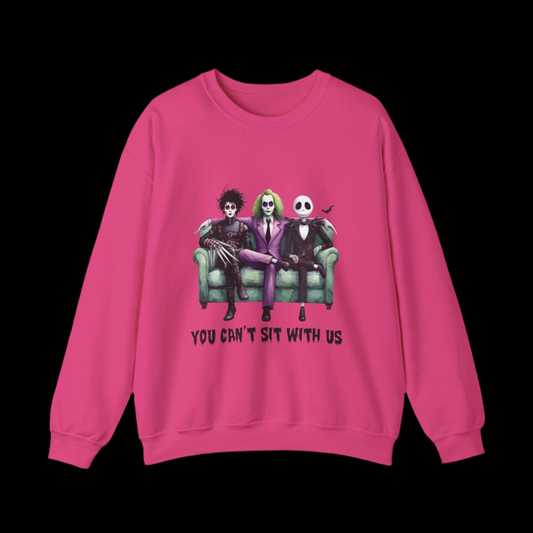 Beetlejuice Vibes You Can’t Sit With Us Unisex Heavy Blend™ Crewneck Sweatshirt